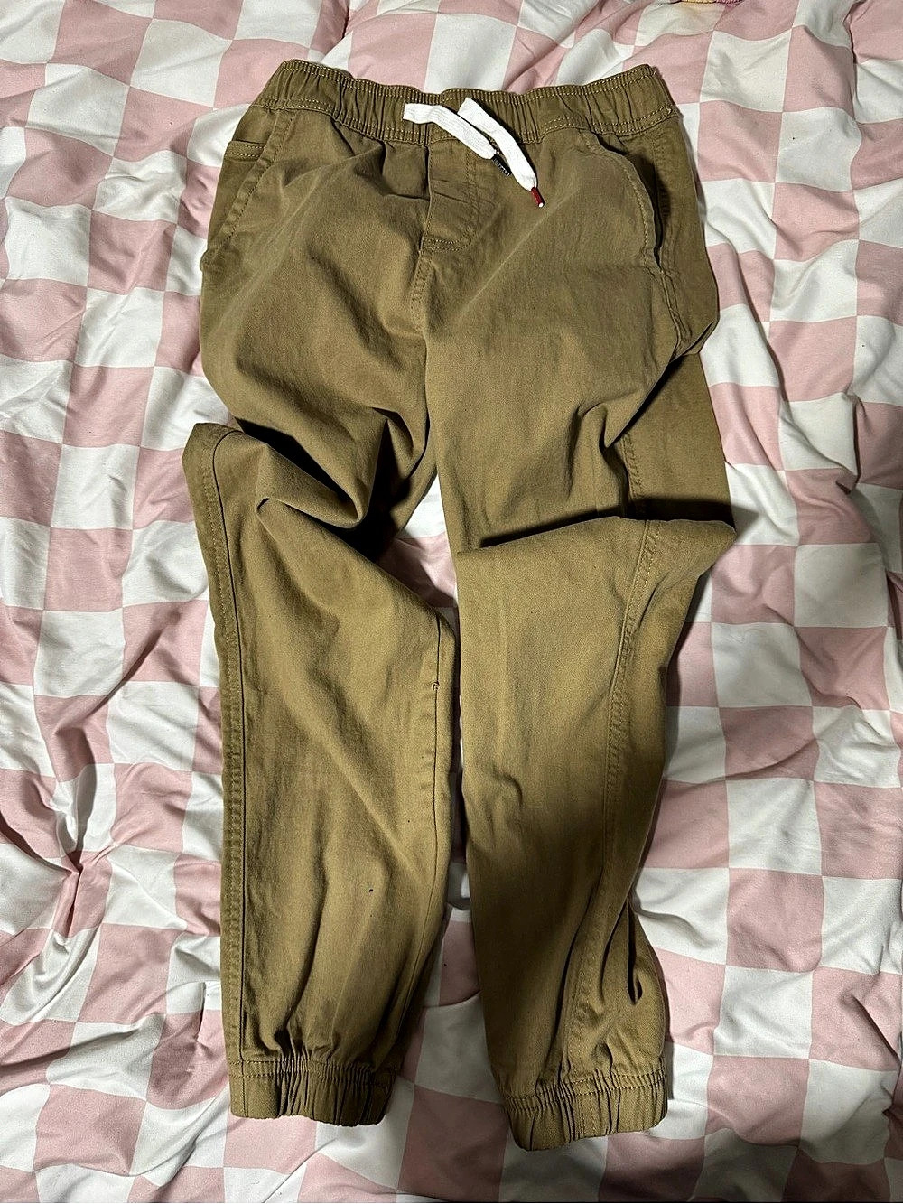 Tommy Hilfiger Boys’ Medium (10/12) Jogger Pants in Brown